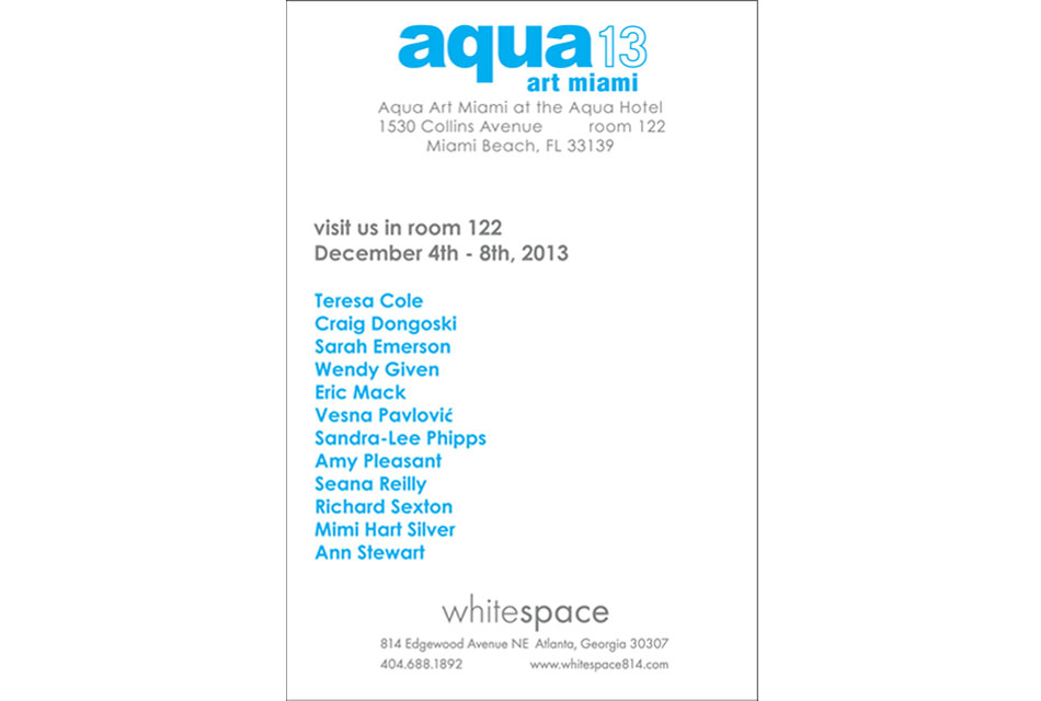 Aqua miami postcard back
